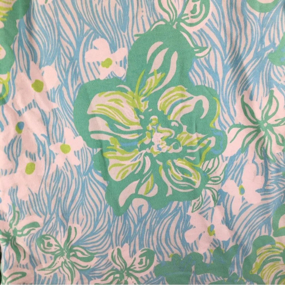 Lilly Pulitzer Popover Womens Size Small Green Skipper Pullover Quarter Zip - Picture 7 of 12